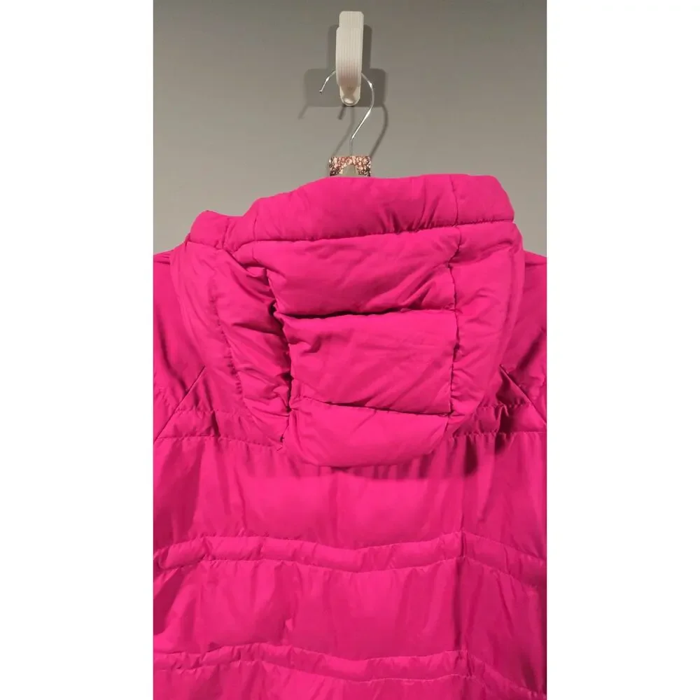 Girl's Marmot Goose Down Coat Jacket Fuchsia Pink Size XL Excellent B7